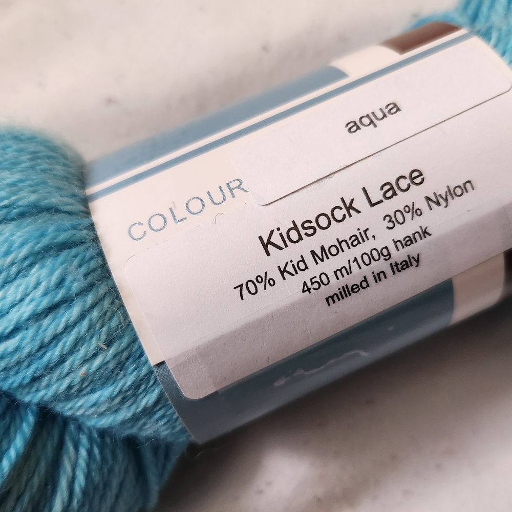 Aqua Gathering Yarn Skein Sock Weight - Picture 2 of 3